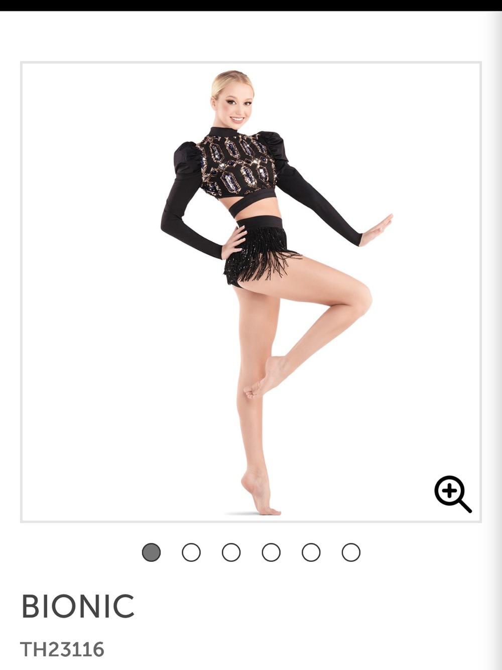 Revolution Black Sequin Geometric Crop Top and Fringe Shorts Set